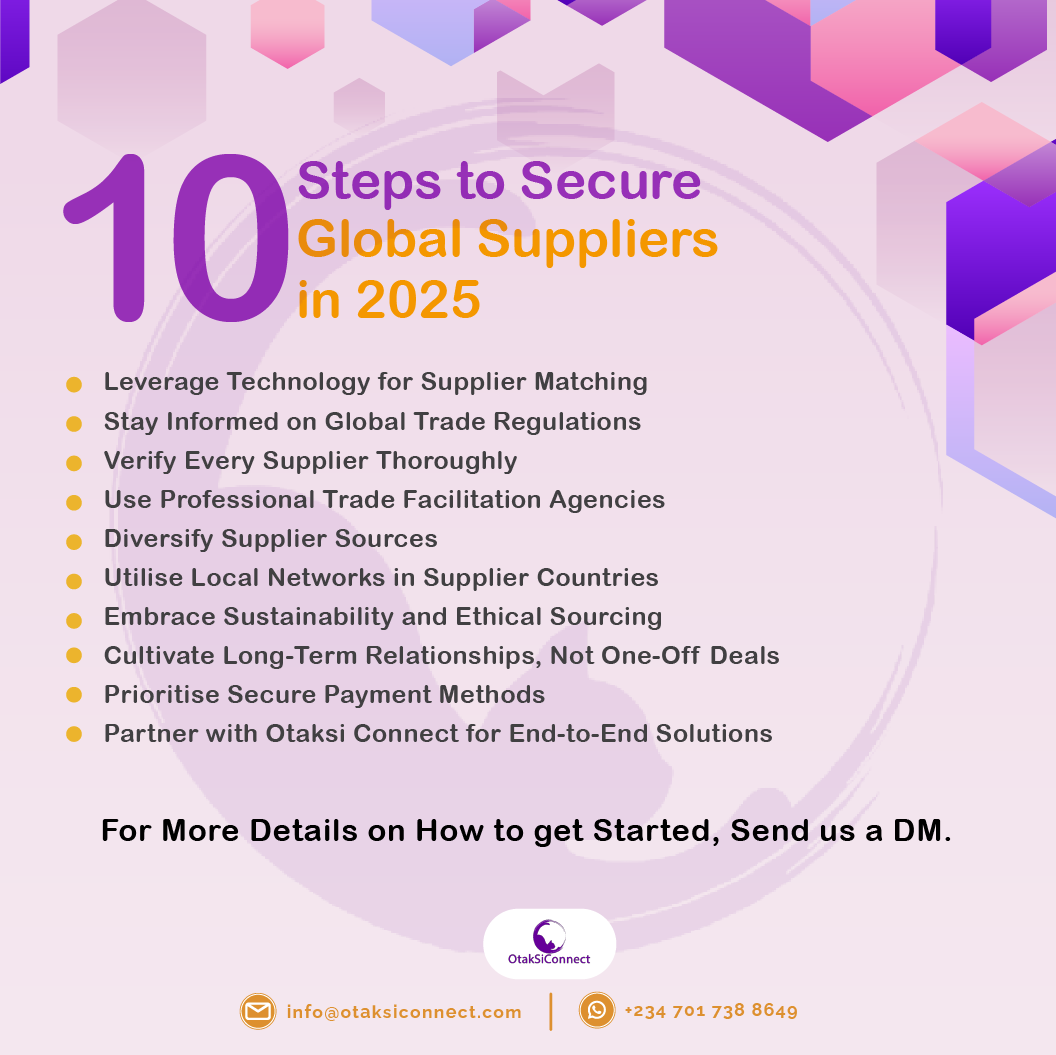 Top Strategies for Nigerian Entrepreneurs to Secure Global Suppliers in 2025